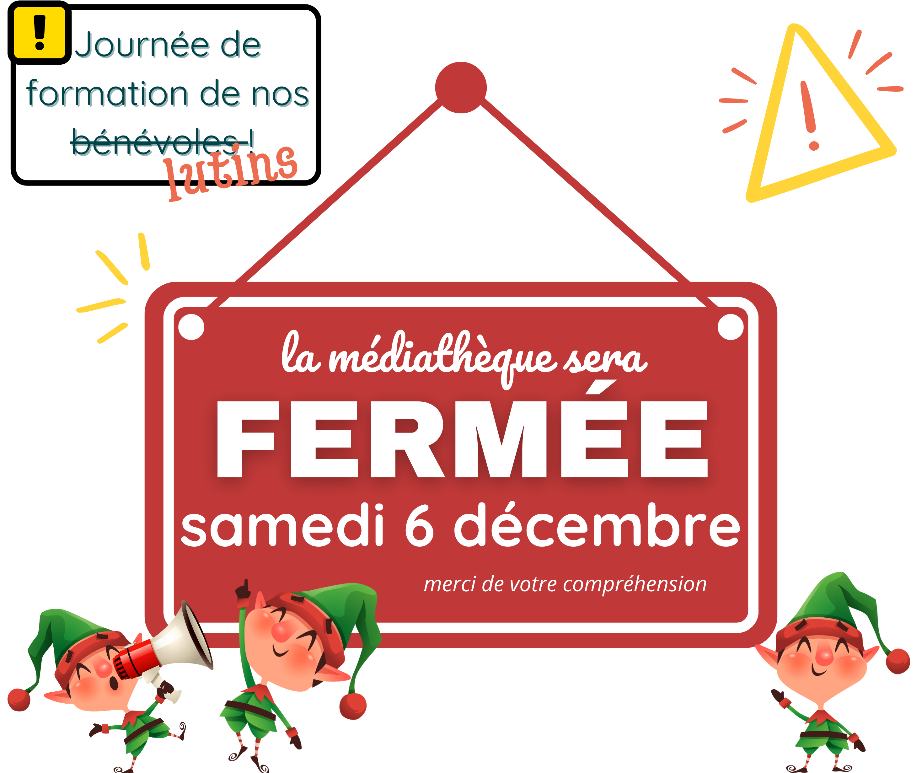 Fermeture exceptionnelle Noel